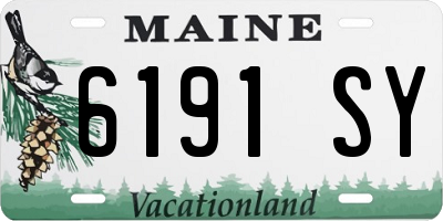 ME license plate 6191SY