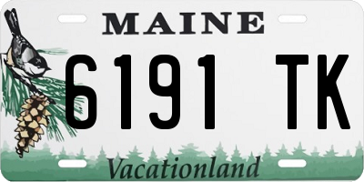 ME license plate 6191TK