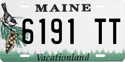 ME license plate 6191TT