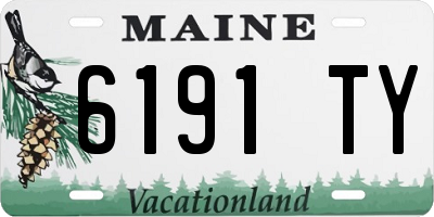 ME license plate 6191TY