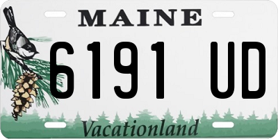 ME license plate 6191UD