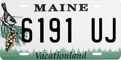 ME license plate 6191UJ
