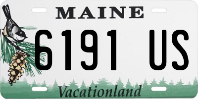 ME license plate 6191US