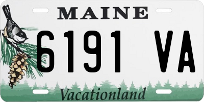 ME license plate 6191VA