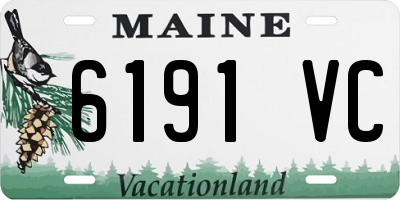 ME license plate 6191VC