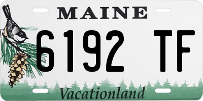 ME license plate 6192TF