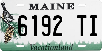 ME license plate 6192TI