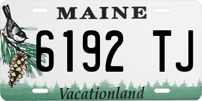 ME license plate 6192TJ