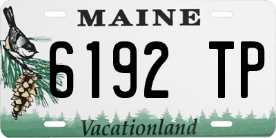 ME license plate 6192TP
