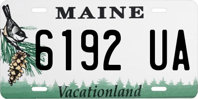 ME license plate 6192UA