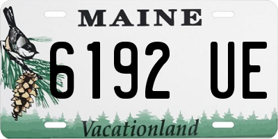 ME license plate 6192UE