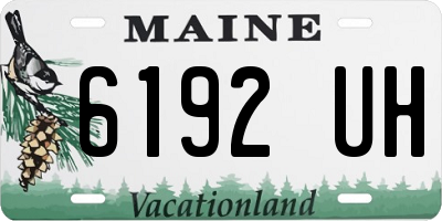 ME license plate 6192UH