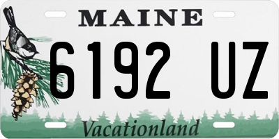 ME license plate 6192UZ