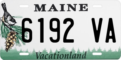 ME license plate 6192VA