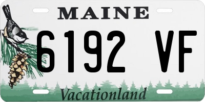 ME license plate 6192VF