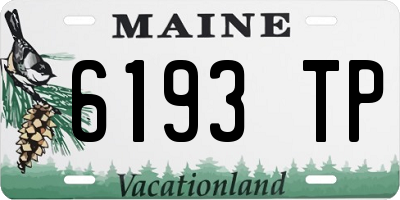 ME license plate 6193TP