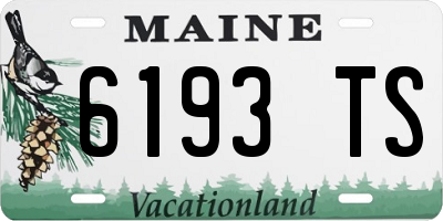 ME license plate 6193TS
