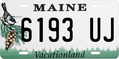ME license plate 6193UJ