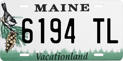 ME license plate 6194TL