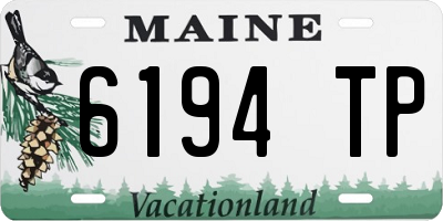 ME license plate 6194TP