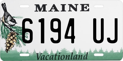 ME license plate 6194UJ