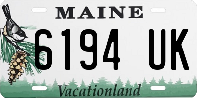 ME license plate 6194UK