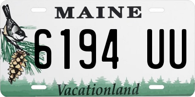 ME license plate 6194UU