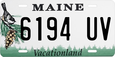 ME license plate 6194UV