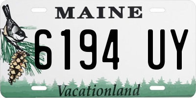 ME license plate 6194UY