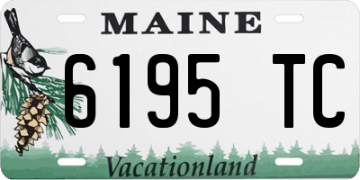 ME license plate 6195TC
