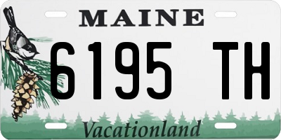ME license plate 6195TH