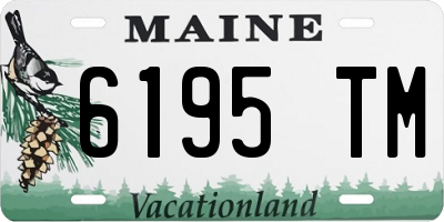 ME license plate 6195TM