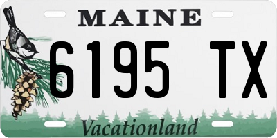 ME license plate 6195TX