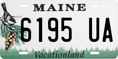 ME license plate 6195UA