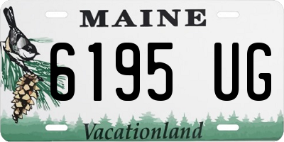 ME license plate 6195UG
