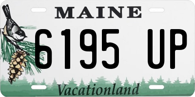 ME license plate 6195UP
