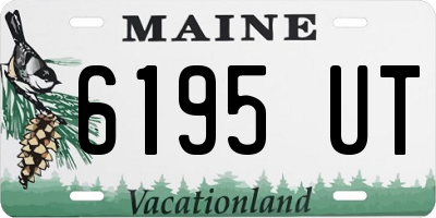 ME license plate 6195UT