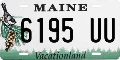 ME license plate 6195UU