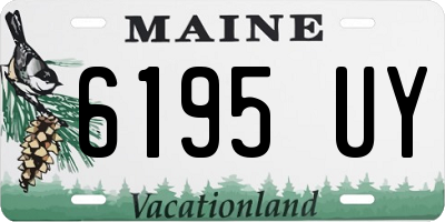 ME license plate 6195UY