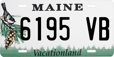 ME license plate 6195VB