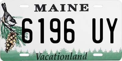 ME license plate 6196UY