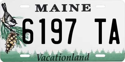 ME license plate 6197TA