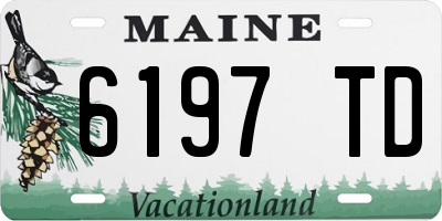 ME license plate 6197TD
