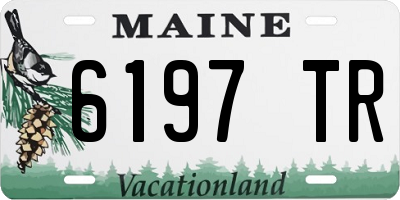 ME license plate 6197TR