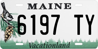 ME license plate 6197TY