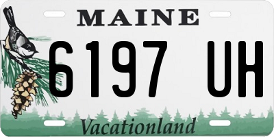 ME license plate 6197UH