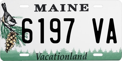 ME license plate 6197VA
