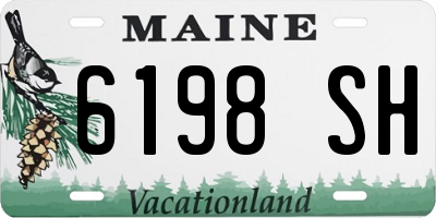 ME license plate 6198SH