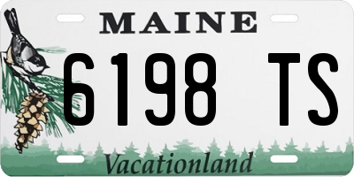 ME license plate 6198TS