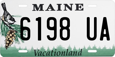 ME license plate 6198UA